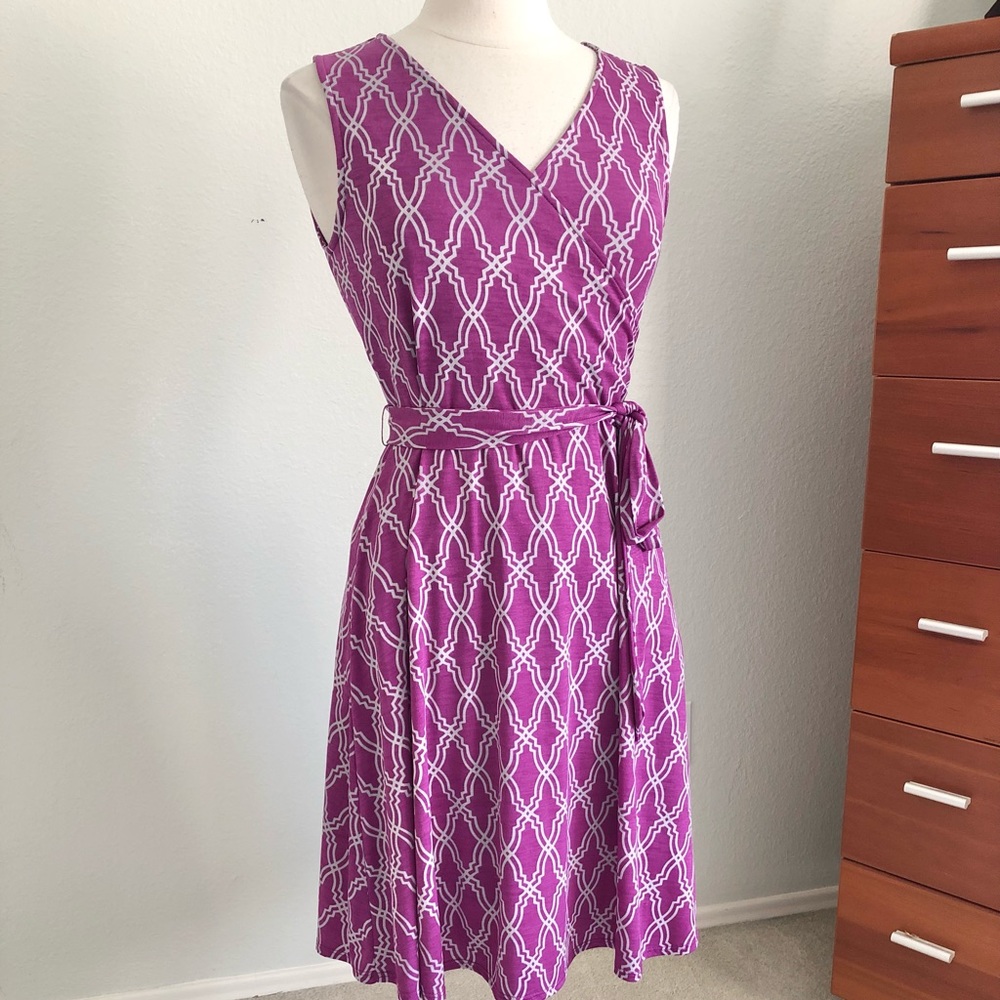 41 Hawthorn Purple Geometric Dress
